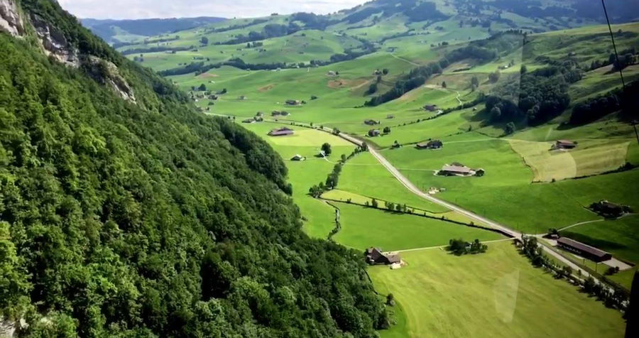 Wasserauen - Ebenalp cable car (Switzerland), 723 Meters of altitude in 6 Minutes! 

Enjoy!